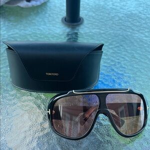 Tom Ford Black Aviator Sunglasses